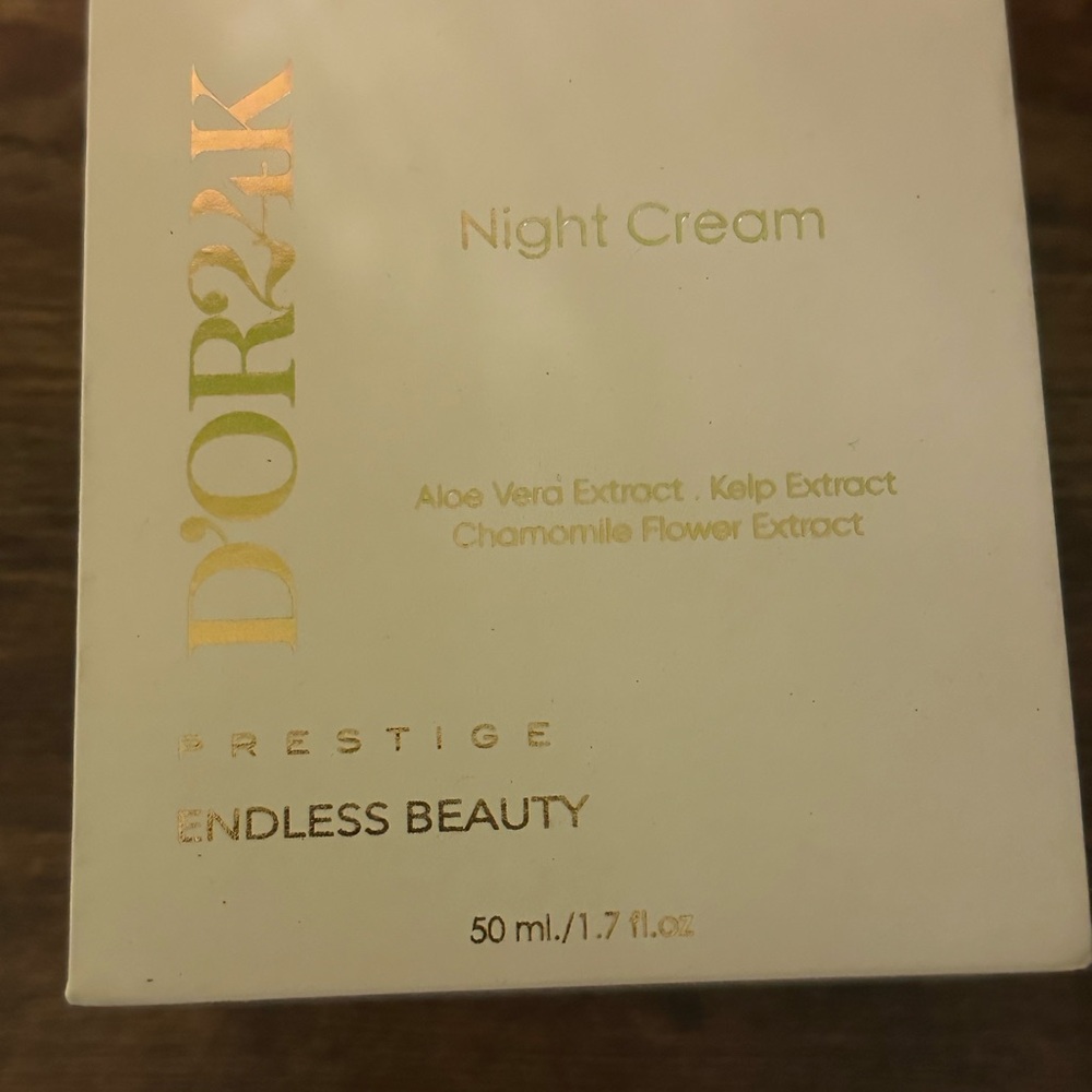 D'Or Skincare Night Cream - Gold and Cream